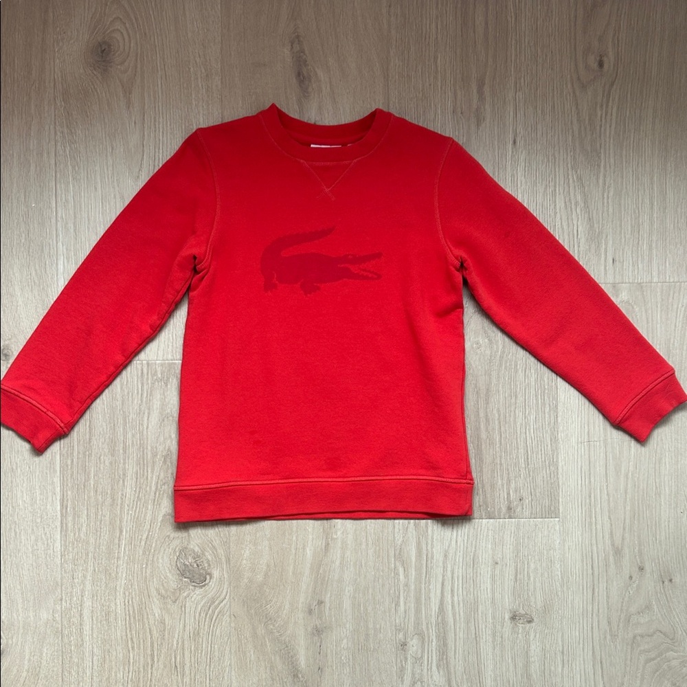 Lacoste Vibrant Red Kids Sweatshirt